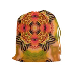 Fractals Graphic Fantasy Colorful Drawstring Pouch (xl) by Pakrebo
