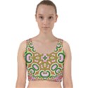 Fractal Art Pictures Digital Art Velvet Racer Back Crop Top View1