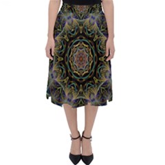 Fractal  Background Graphic Classic Midi Skirt by Pakrebo