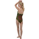 Background Image Pattern Go with the Flow One Piece Swimsuit View2