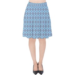 Kaleidoscope Colorful Units Surreal Velvet High Waist Skirt by Pakrebo
