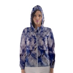 Pelicans In Flight Hooded Windbreaker (women) by StarvingArtisan