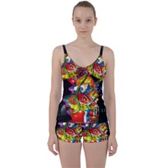 Dragon Lights Centerpiece Tie Front Two Piece Tankini by Riverwoman