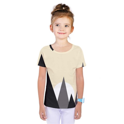Geometric Landscape Kids  One Piece Tee by Valentinaart