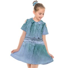 Niagara Falls Kids  Short Sleeve Shirt Dress by Riverwoman
