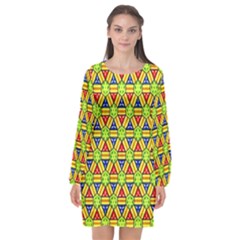 Grammer 9 Long Sleeve Chiffon Shift Dress  by ArtworkByPatrick