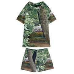 Garden Of The Phoenix Kids  Swim Tee And Shorts Set by Riverwoman