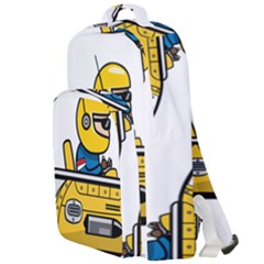 Cartoon Space Racer Galaxy Science Double Compartment Backpack by Wegoenart