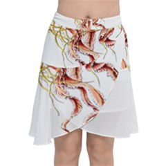 Animal Art Forms In Nature Jellyfish Chiffon Wrap Front Skirt by Wegoenart