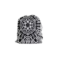 Pattern Star Design Texture Drawstring Pouch (small) by Pakrebo