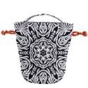 Pattern Star Design Texture Drawstring Bucket Bag View2