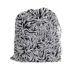 Flames Fire Pattern Digital Art Drawstring Pouch (xxl) by Pakrebo