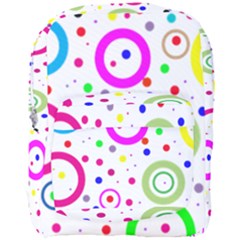 Round Abstract Design Full Print Backpack by Pakrebo