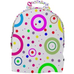 Round Abstract Design Mini Full Print Backpack by Pakrebo
