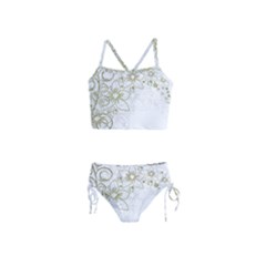 Flowers Background Leaf Leaves Girls  Tankini Swimsuit by Mariart