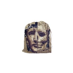 Creepy Photo Collage Artwork Drawstring Pouch (xs) by dflcprintsclothing