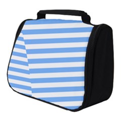 Blue Stripes Full Print Travel Pouch (small) by snowwhitegirl