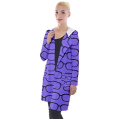 Nerdy Glasses Purple Hooded Pocket Cardigan by snowwhitegirl