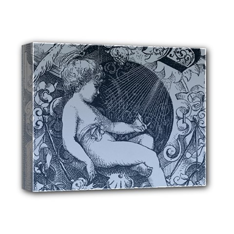 Victorian Angel With Shining Light Deluxe Canvas 14  X 11  (stretched) by snowwhitegirl