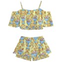 Paisley Yellow Sundaes Kids  Off Shoulder Skirt Bikini View2