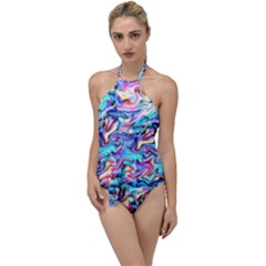 Ml 114 Go With The Flow One Piece Swimsuit by ArtworkByPatrick