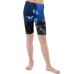 Butterflies Essence Kids  Mid Length Swim Shorts by WensdaiAmbrose