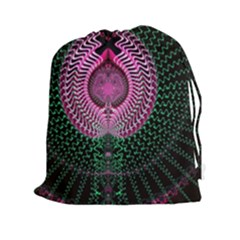 Fractal Traditional Fractal Hypnotic Drawstring Pouch (xxl) by Pakrebo
