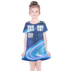Tardis Space Kids  Simple Cotton Dress by Sudhe