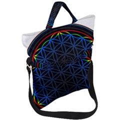 Flower Of Life Fold Over Handle Tote Bag by Sudhe