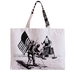 Apollo Moon Landing Nasa Usa Zipper Mini Tote Bag by Sudhe