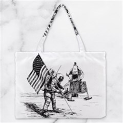 Apollo Moon Landing Nasa Usa Zipper Medium Tote Bag by Sudhe