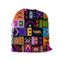 Abstract A Colorful Modern Illustration Drawstring Pouch (XL) View2