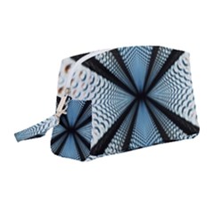 6th Dimension Metal Abstract Obtained Through Mirroring Wristlet Pouch Bag (medium) by Sudhe
