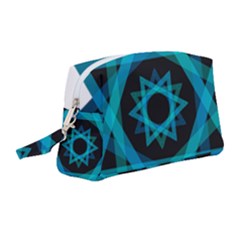 Transparent Triangles Wristlet Pouch Bag (medium) by Sudhe
