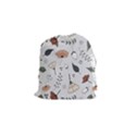Grey Toned Pattern Drawstring Pouch (Small) View1