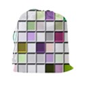 Color Tiles Abstract Mosaic Background Drawstring Pouch (XXL) View2