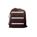 Minimalis Brown Door Drawstring Pouch (Medium) View2