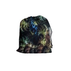 Abstract Digital Art Fractal Drawstring Pouch (medium) by Sudhe