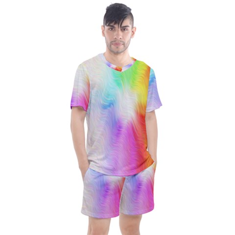 Psychedelic Background Wallpaper Men s Mesh Tee And Shorts Set by Sudhe