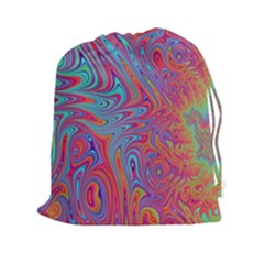 Fractal Bright Fantasy Design Drawstring Pouch (xxl) by Sudhe