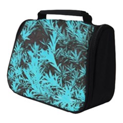 Blue Etched Background Full Print Travel Pouch (small) by Sudhe