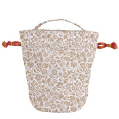 Vector Classical Pattern Drawstring Bucket Bag by Sudhe
