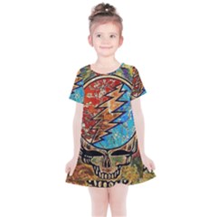 Grateful Dead Rock Band Kids  Simple Cotton Dress by Sudhe