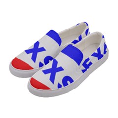 Sexsi Sexy Logo Women s Canvas Slip Ons by Sudhe