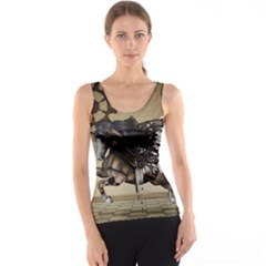 Awesome Steampunk Unicorn With Wings Tank Top by FantasyWorld7