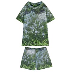 Lurie Garden Amsonia Kids  Swim Tee And Shorts Set by Riverwoman