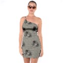 Awesome Steampunk Horse With Wings, Wonderful Pattern One Soulder Bodycon Dress View1