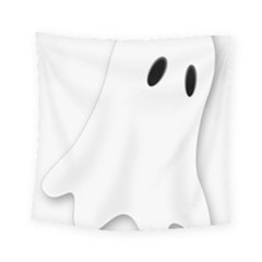 Ghost Boo Halloween Spooky Haunted Square Tapestry (small) by Sudhe