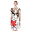 Animation Dog Cute Animate Comic Short Sleeve V-neck Flare Dress View1