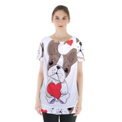 Animation Dog Cute Animate Comic Skirt Hem Sports Top by Sudhe